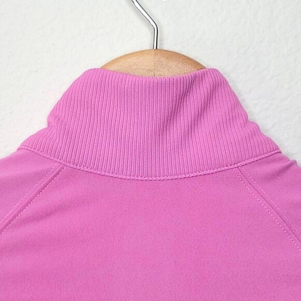 ADIDAS Pink Zip Up Stretchy Athletic Workout Exercise Jacket size M - Picture 7 of 11